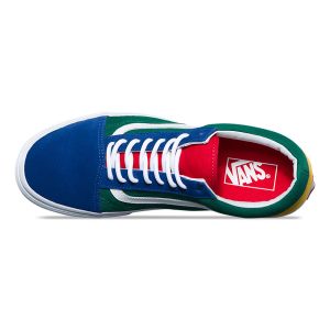 Vans Erkek Spor Ayakkabı Yacht Club Old Skool Mavi/Yeşil/Sarı | 98616-281